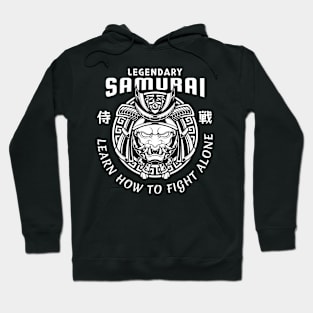 Samurai Oni Mask Illustration Hoodie